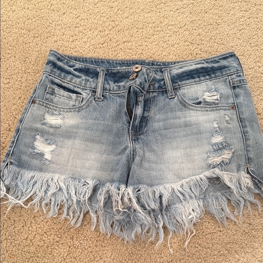 Women’s Hippie Laundry Frayed Jean Shorts